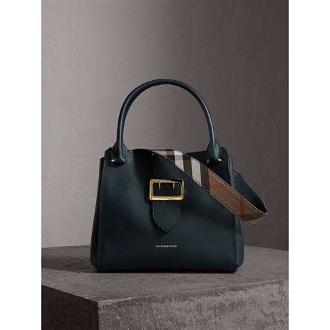 burberry medium buckle tote blue carbon|burberry haymarket tote medium.